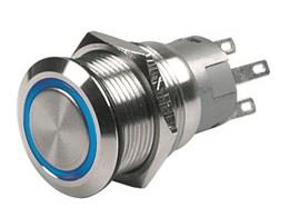 CZone | Push Button Switch Momentary (ON) OFF 3.3V Blue LED | 80