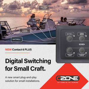 CZone answers call for entry-level digital switching solution with the new Contact 6 PLUS system.