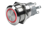 CZone - Push Button MOM (ON) OFF 3.3V Red LED - 80-911-0060-00