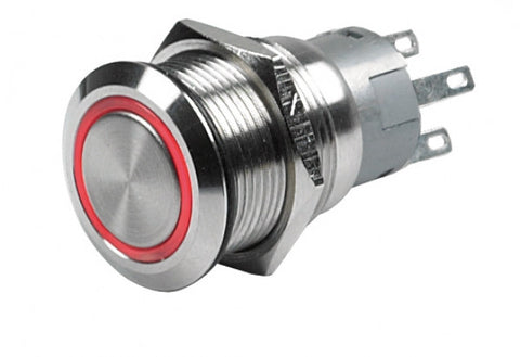 CZone - Push Button ON / OFF Latching 3.3V Red LED - 80-911-0063-00