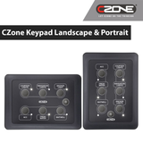 CZone - 6 Way Waterproof Keypad - Landscape - 80-911-0162-00