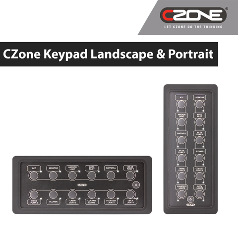 CZone - 12 Way Waterproof Keypads - 80-911-0165-00